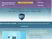 Tablet Screenshot of gatecollegesystem.com